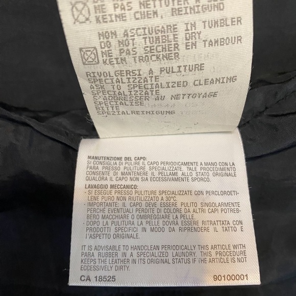 🔹EMPORIO ARMANI🔹EXCELLENT CONDITION • Authentic • England lamb leather. - Picture 13 of 14